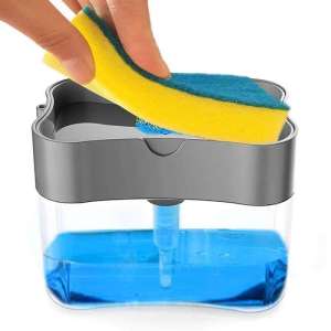 Dispenser Sabun Cuci Piring Soap Pump Holder Spons 2IN1