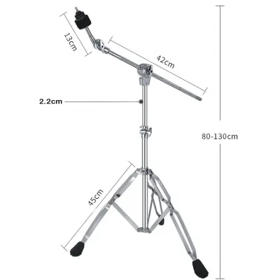 Cymbal Stand Straight With Boom Adjustable Height Angle Cymbal Holder Set Drum-kit Cymbal Support Rack
