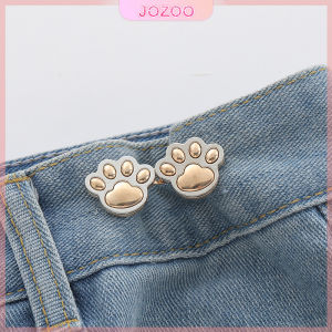 Jozoo Cute Cat Paw Waist Buckle Pants Waist Button Adjustable Detachable Fixed Snap Fastener 1set