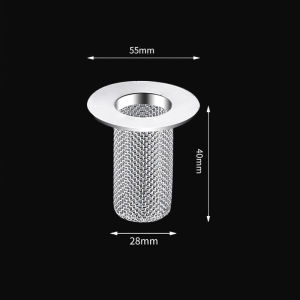 Multi-functional Bathroom Floor Drain Filter Anti-clogging Made of Stainless Steel Deodorizing and Insect Filter 1/3pcs