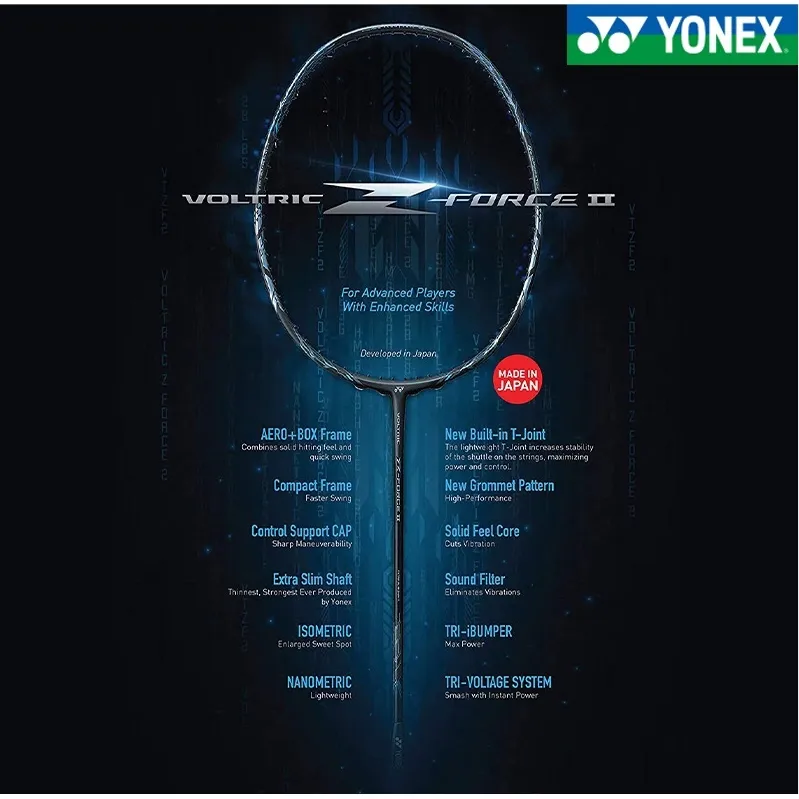 YO NEX Voltric Z Force II 4U Full Carbon Single Badminton Racket