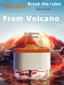 Household lava colorful lamp aromatherapy machine volcano diffuser desktop humidifier
