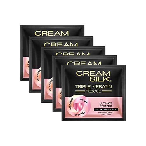 CREAMSILK CONDITIONER TRIPLE KERATIN RESCUE ULTIMATE STRAIGHT 15ML 12'S