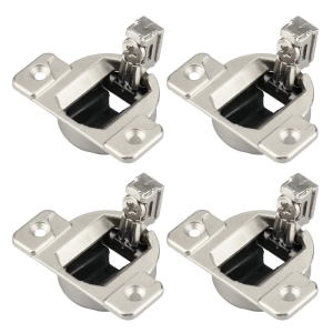 4Pcs Cabinet Door Hinges 110 Degrees Screw on Closing 33 Hinge Replacement Cupboard Hinge Easy to Install