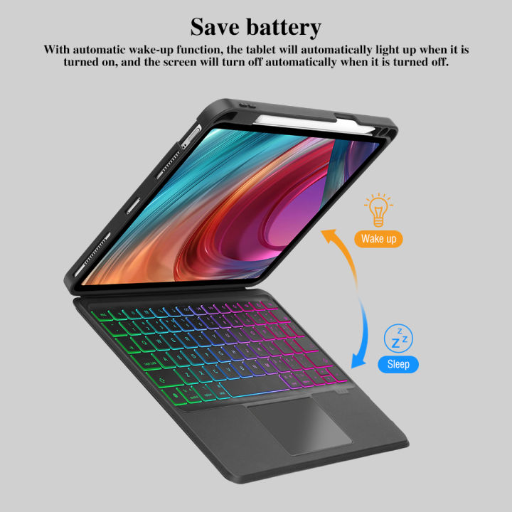 GOOJODOQ%20RGB%20Magic%20Keyboard%20or%20iPad%20Magic%20Keyboard%20With%20Removable%20Case%20for%20iPad%20Pro%2011%20Air%205%20Air%204%2010.9%20iPad%207%208%209th%20Gen%2010.2%20Case%20Detachable%20Backlit%20Keyboard%20360%C2%B0%20Rotation%20-%20Image%207