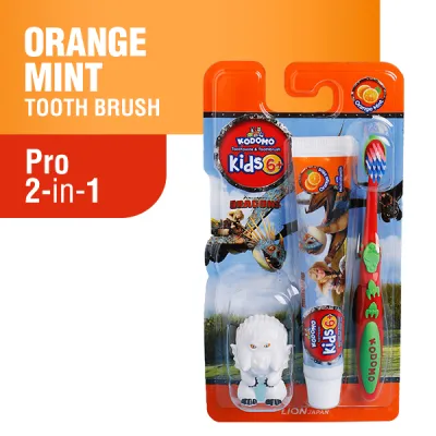 KODOMO Sikat Gigi 2 IN 1 Pro Kids Dragon