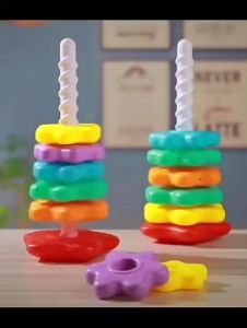 Aoduoyaya Baby Spinning Stacking Toys Toddler Spinner Ring Stacker Autism Sensory Educational Montessori Toys