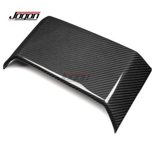 OnlyF U Carbon Fiber Car Interior Rear Center Console Navigation Screen Upper Panel Cover Trim For Tesla Cybertruck Cyberbeast 2024 2025 Q3P9R