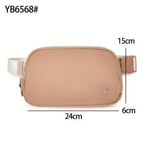 cocosale fashion sports waist bag 2L multifunctional zipper design multi-pocket gym bag