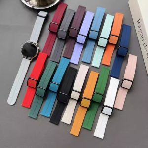Magnetic Snap fastener Silicone Strap For Huawei watch GT 7 7pro 46mm SmartWatch