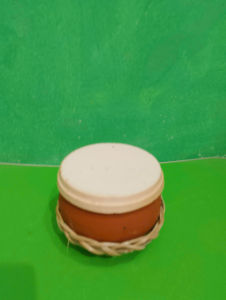 Combo niêu đất nung bụng 14 cm ( 700ml ) kèm rế tre