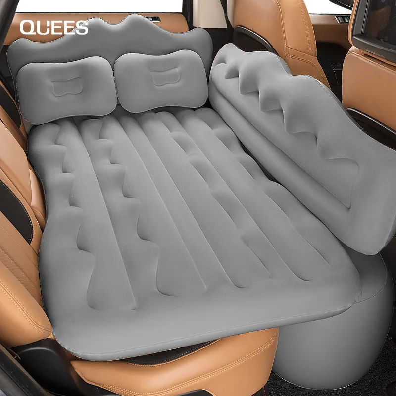 Inflatable bed for outlet hatchback car