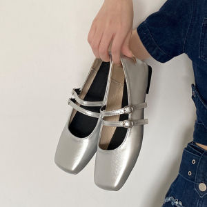 NEBULA STORE Giày da nữ một dây mới mùa hè giày Mary Jane phong cách cổ tích cổ điển giày thường ngày nữ thời trang mới 2024 tiện lợi khi đi du lịch