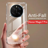 Phone Case for Honor Magic7 Magic 7 Pro Lite 7Pro 7Lite Magic7Pro Magic7Lite Phone Casing Clear Transparent Back Cover Shockproof Bumper Soft TPU Flexible Anti Drop Simple