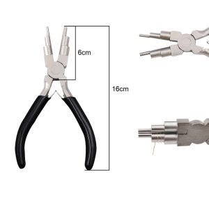 6 in 1 Loop Forming Pliers Wire Wrap Multi-Size Barrel Round Nose Pliers Copper Wires Jewelry Plier