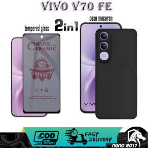 2IN1 CASE PRO CAMERA VIVO V70 FE BONUS TEMPERED GLASS PRIVACY
