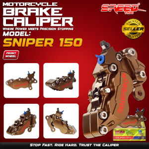 1101 Motorcycle Brake Caliper For NMAX V1/V2/SNIPER135/AEROX155/SNIPER150/155 GOLD Made In Thailand
