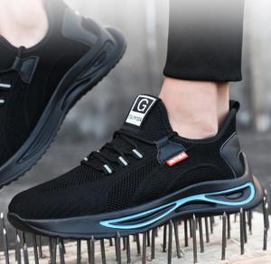 ผู้ชาย รองเท้าเซฟตี้ รองเท้าเซฟตี้ รองเท้าเหล็กป้องกันการทุบ การเจาะ รองเท้า