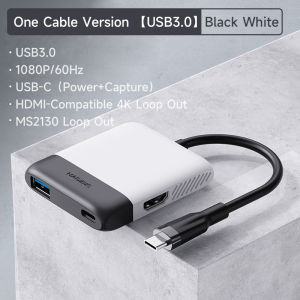 Hagibis Switch Video Capture Card Switch Portable Dock Live Streaming Video Recording For Nintendo Switch/Switch OLED Macbook Pro Laptop Xbox PS4/5 Game DVD Camcorder HD Camera 1080P 60fps Video Recorder TV Docking Station with 4K HDMIPD and USB Port