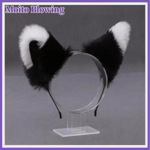 Moito Japanese Cute Plush Cat Ear Headband Headband Bow Bell Hair Buckle Carolita Cat Ear Headband