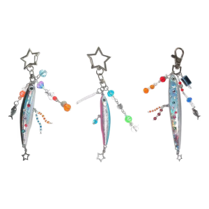 Thực tế cá Phụ kiện thời trang Keychain Acrylic kết cấu cá keyrings thích hợp cho bữa tiệc và trang phục giản dị