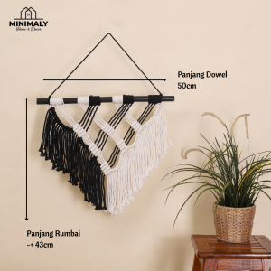 Hiasan Dinding Aesthetic (DOWEL50CM) Hiasan Rumah Dekorasi Rumah Pajangan Dinding Hiasan Gantung Dekorasi Kamar