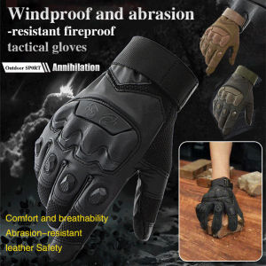 Windproof Gloves For Outdoor Sports Motorcycle Riding Men/Comfortable Wear High Coverage Breathable Anti-Slip Durable Protection/Military Fans