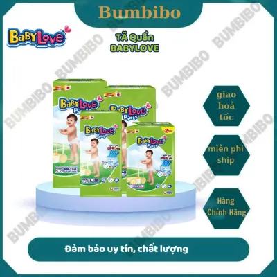 [2 GÓI TẶNG KHĂN ƯỚT] Tã quần BabyLove - Bỉm quần thiết kế chữ T chống tràn khô thoáng đủ size cho bé từ 6kg đến 35kg