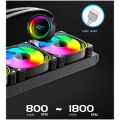 ICEMOON360 3D Temperature Monitor ARGB CPU Liquid Cooler intel AMD ชุดน้ำCPUระบบปิดหม้อน้ำ3ตอนมีจออุณหภูมิ. 