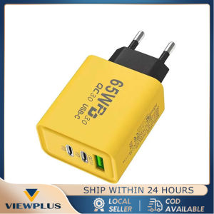 Fast Charger Adaptor daya 65W 3 Port PD PPS USB C