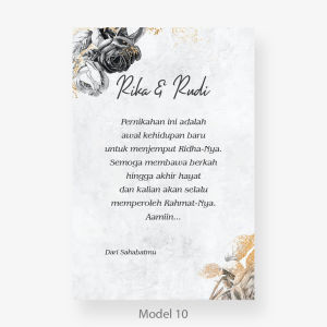 Kartu Ucapan Gift Card Pernikahan Ulang Tahun Wisuda