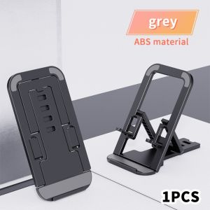 MINIFELE 262 Adjustable Mobile Phone Holder Hands-Free Multi-Angle Desk Phone Bracket Portable Foldable Desktop Stand