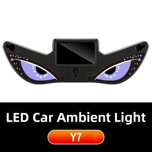 ADREE Wireless Solar LED Car Light Dynamic Display Vibration Lights on Car Warning Light Suction Cup Car Atmosphere Light