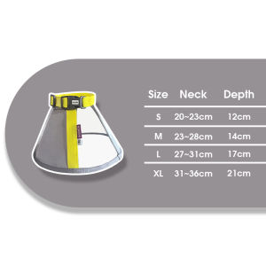 HamshMoc Pet E Collar Transparent Adjustable Foldable Soft Cone For Wound Protection