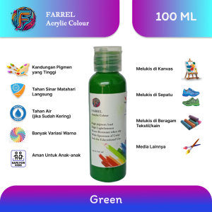 Cat Akrilik / Lukis / Kanvas / Mural Farrel Acrylic Paint Colour 100ml