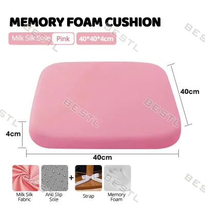 Memory Foam Chair Cushion Car Seat Support Waist Pillow Lumbar Orthopedic Pillow Buttock Cushion Set
