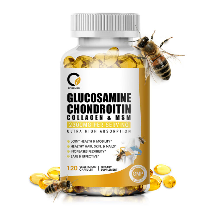 Glucosamine Chondroitin, 800mg Chondroitin Sulfate Sodium & 750mg ...