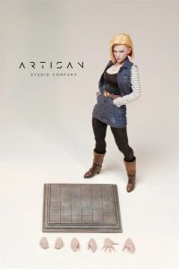 In Stock ARTISAN 1/6 Women Soldier Android 18 Lazuli Anime Battle Girl Full Set 12in Action Figure Model Best Fans Collectible