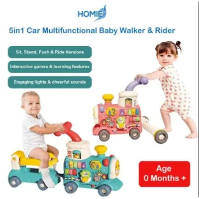 5in1 Multifunctional Baby Walker & Rider Infant & Toddler Rider【GREEN color】