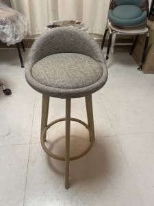 Tiancai Bar stool #5073 Chair light luxury modern simple back bench chair bar nordic family barstool (70cm height)