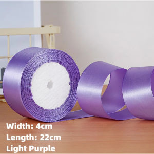 4cm (25 yards/roll) Satin Ribbon Roll Gift Packaging Ribbon Flower Making DIY Holiday Birthday Regal COD