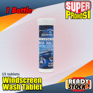 SharkWax 15Pcs Concentrated Windscreen Washer Tablets Car Wiper Fluid Glass Cleaner Windshield Anti-Clog Cleaning Wash
