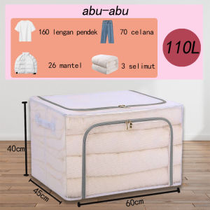 66L/110L Storage box/kotak penyimpanan/box penyimpanan serbaguna/tempat penyimpanan baju/box lipat