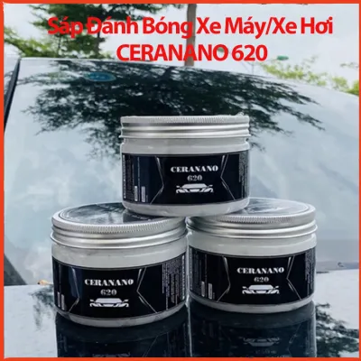 Sáp Đánh Bóng Ô Tô Xe Máy Dụng Cụ Cơ Khí CERANANO 300g Phủ Ceramic Wax Làm Đẹp Bóng Xe - Đánh Sạch Vết Xước Xe Tặng Kèm Khăn Lau