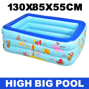 Swimming Pool For Kids Sale Foldable Portable Pool With Electric Air Pump Multi-Size Children Family Thickened Inflatable Pool