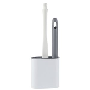 Ergonomic Long Handle Toilet Brush with Soft Bristles and Holder for Deep Cleaning - 24-Hour Fast Delivery
