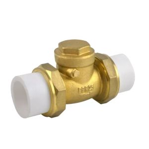 PPR Brass Fittings Double Union Swing Check Valve Water pipe hot melt SIZE(1/2",3/4",1")