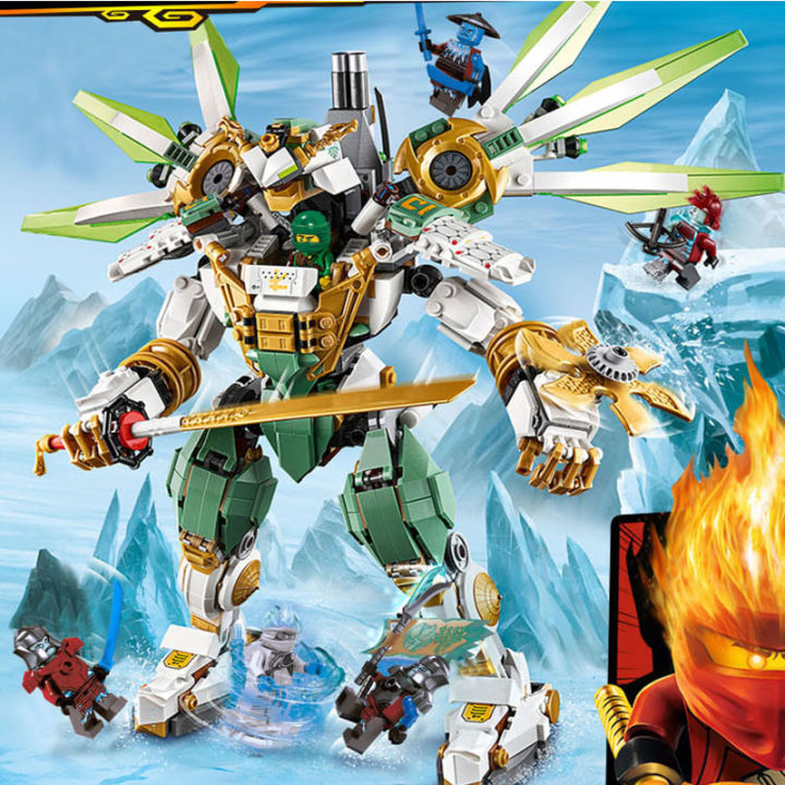 Ninja Building Phantom Ninja Building Blocks Lloyd's Titan Mecha หุ่นยนต์ประกอบของเล่น ...