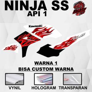 striping ninja ss kawasaki ninja ss api 1 - stiker decal kawasaki ninja ss api 1 ( SUDAH TERPOTONG MESIN )