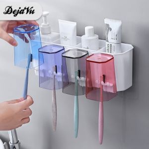 Dejavu Rak Sikat Gigi Odol Sabun Mandi Tempel Dinding Toothbrush Holder Rak Gantung Sikat Gigi Tempat Skin Care Dispenser Odol HSB322